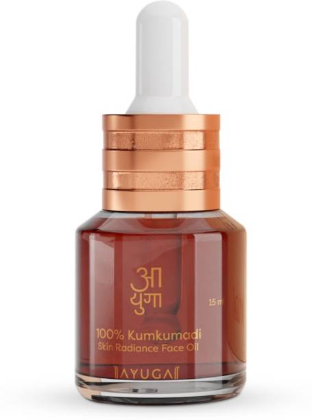 Ayuga 100% Kumkumadi Skin Radiance Face Oil with Saffron & Lotus Extracts for Radiant & Glowing Skin - 15ml