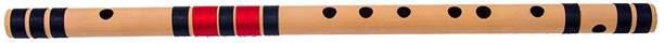 KHALSA MUSICAL C Natural medium, Budget Bansuri, Right Hand, 19 inches Bamboo Flute