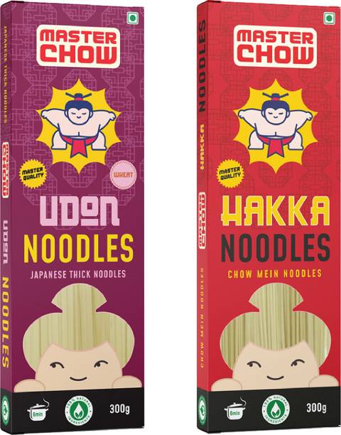 MasterChow Chinese Hakka & Udon Noodle Kit | No Preservatives | Get Restaurant Style Taste in Just 10 Minutes | Serves 4-5 Meals Hakka Noodles Vegetarian