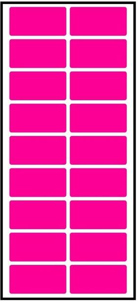 CLAPPERZZ Super Bright Fluorescent Neon Label Stickers Self-adhesive Paper Label
