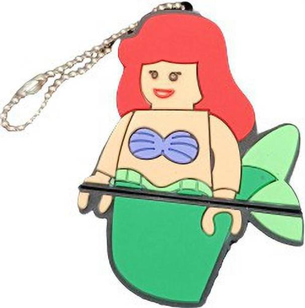 PANKREETI PDT270 Mermaid Cartoon Designer 32 GB Pen Drive Compatible with Netbook, Gaming Console, Desktop Computer, Television, Laptop USB 2.0 Rubber Case