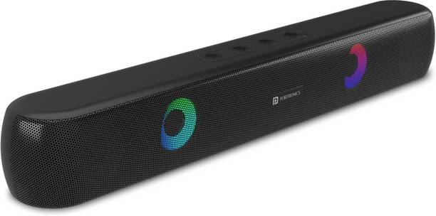 Portronics 21 10W Wireless Bluetooth Soundbar with LED Light, TWS Function, Mic, FM 10 W Bluetooth Soundbar