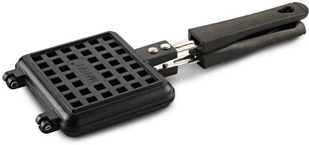 SMB ENTERPRISES Non-Stick Waffle Maker Pan Press Plate Cooking Baking Tool with Long Handle Waffle Maker
