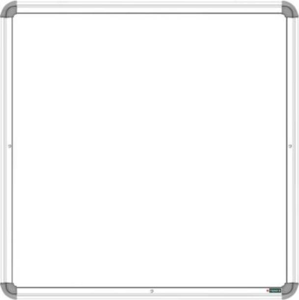 YAJNAS Non Magnetic 1 X 1 Feet Non Magnetic Double Sided Whiteboard Small Slate and Chalk Board Small Slate, Both Side Writing Boards, one Side White Board Marker and Reverse Side Chalk Surface - Pack of 1 Whiteboards