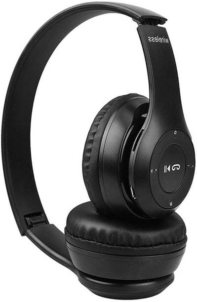 Techobucks Brand New Wireless P-47 Bluetooth Headphone with mic|Sweatproof MP3 Player