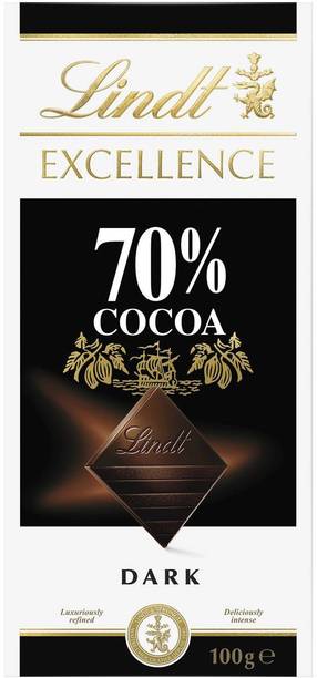 LINDT Excellence 70% Cocoa Intense Dark Chocolate (IMPORTED) Bars