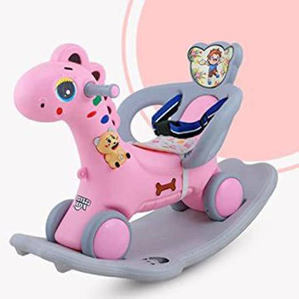 Smiley Bell Ride on Musical Toy for Kids/Rocker Car Non Battery Operated Ride On