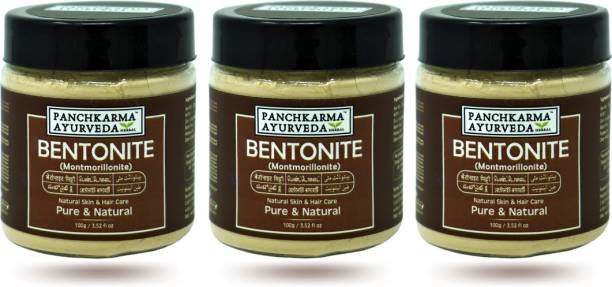 Panchkarma Ayurveda Pack Of 3 Herbal & Natural Bentonite Clay Powder For Fairness