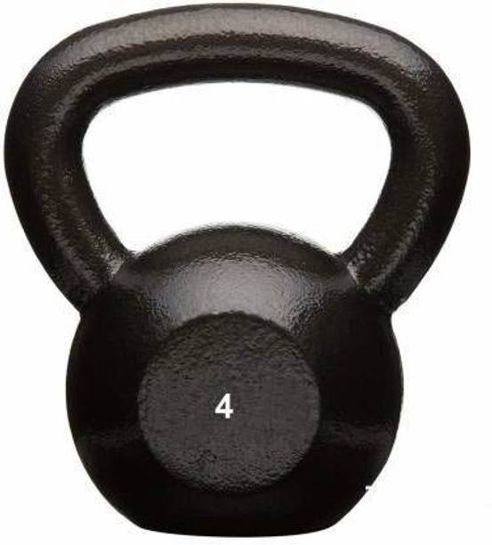 HACKERX Black Strength Training Kettlebell,Solid Cast Iron Kettlebell Weights Black Kettlebell