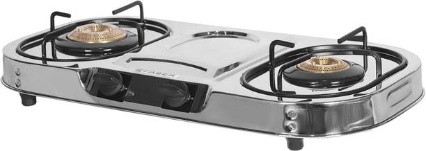 FABER Astra 2BB SS Stainless Steel Manual Gas Stove