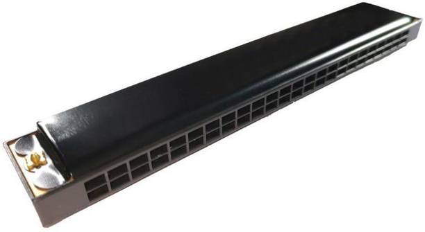PNC Mouth Organ 24 holes Key of C With 48 Tones Harmonica Imported Elegant Mouth Organ Harmonica For Kids/Beginner (Black)