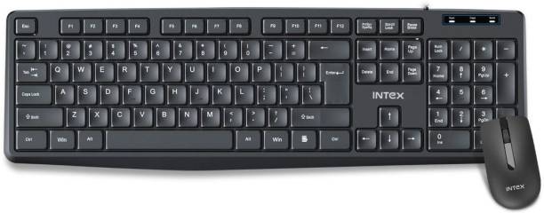 Intex IT-KB332 Genie USB Keyboard & Mouse Combo Wired USB Desktop Keyboard