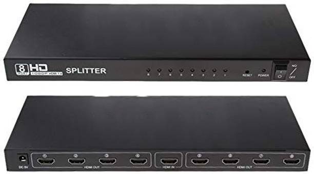 microware TV-out Cable 1080P 3D HDMI Splitter 1x8 High Quality 1 In 8 Out HDMI Splitter, HDMI version 1.4 Splitter