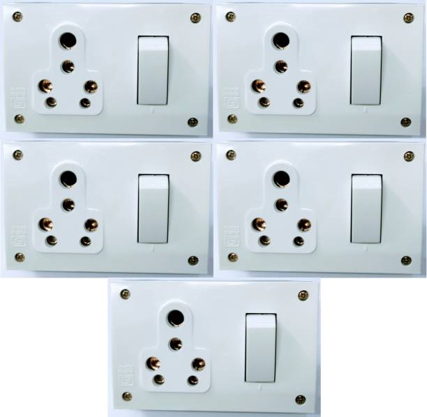 CANDLE 16 amp. SS combined with box (PACK OF 5) 20 A One Way Electrical Switch