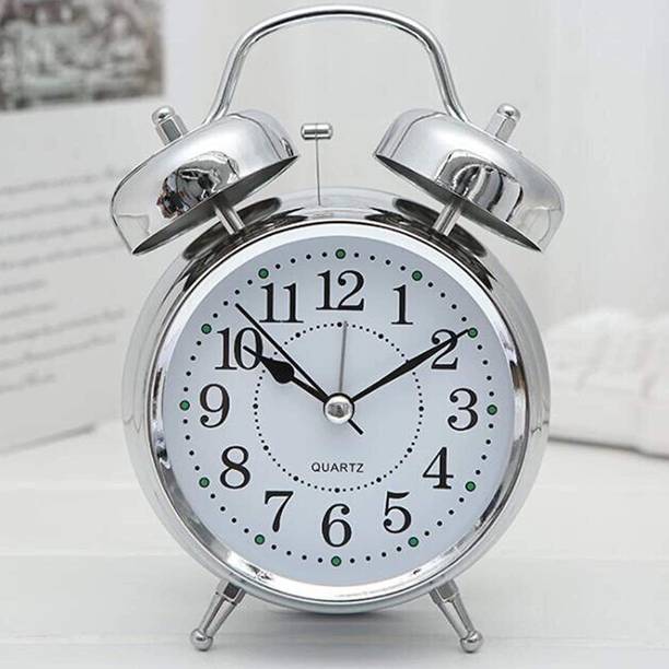 REMICH Analog Silver Clock
