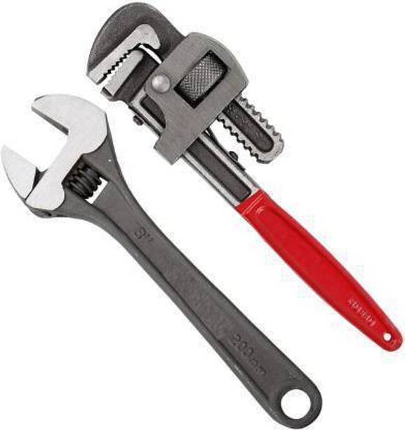 NSK TOOLS HAND TOOL KIT PIPE WRENCH 2PCS SET Single Sided Pipe Wrench