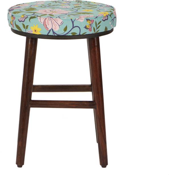 chumbak Solid Wood Bar Stool