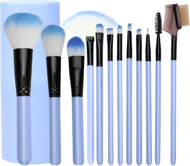 Bingeable Professional Premium Brushes set of 12 with Barrel Storage box CREAM/Multicolor
