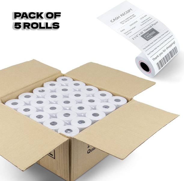 ACROSS Billing Roll Paper 2 inch / 58mm (5 Rolls) Thermal Cash Register Paper