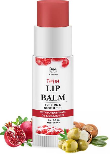 TNW - The Natural Wash Pomegranate Tinted Lip Balm | Shea Butter For Hydrated Lips All Day Pomegranate Oil &, Shea Butter