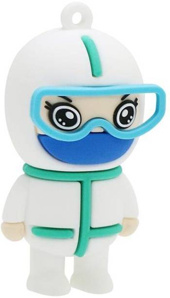 PANKREETI PDT525 Doctor Cartoon Designer 32 GB Pen Drive Compatible with Netbook, Gaming Console, Desktop Computer, Television, Laptop USB 2.0 Rubber Case