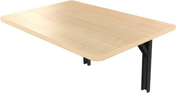InnoFur Den Wall Mounted Folding Laptop, Work from Home Table (65x40CM), Beige) Engineered Wood Study Table