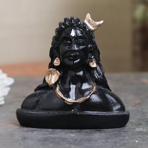 Floweraura Decorative Adiyogi Shiva God Idol Showpiece For Home Temple Room Decorative Showpiece  -  5 cm