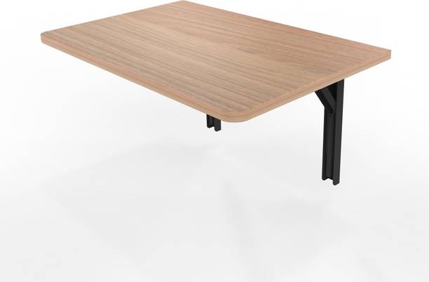 InnoFur Den Wall Mounted Folding Laptop,Writing, Work from Home Table (65x40CM), Walnut Engineered Wood Study Table