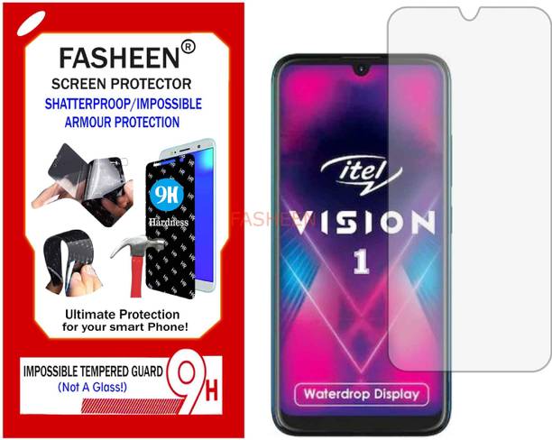 Fasheen Tempered Glass Guard for ITEL VISION 1 (Flexible Shatterproof)