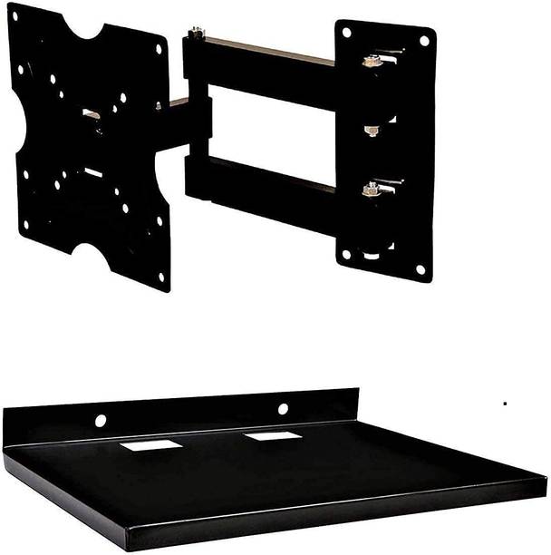 Viraan Combo Pack 14 to 42 inch Wall Mount TV Stand and Set-Top Box Stand LED/LCD TV. Fixed TV Mount