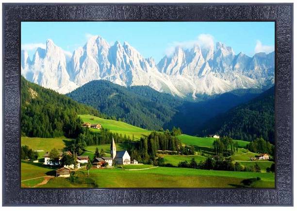 pnf Poster And Frame Nature Scenery Painting | Living, Bedroom | Best Gifting Option Digital Reprint 10.5 inch x 13.5 inch Painting