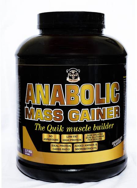King Series Anabolic Mass Gainer For Fast Muscle Gain Inspired By USA (Chocolate 6Lbs) Weight Gainers/Mass Gainers