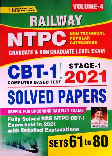 Railway Ntpc Cbt-1 Stage-1 2021 Solved Papers Sets 61 To 80