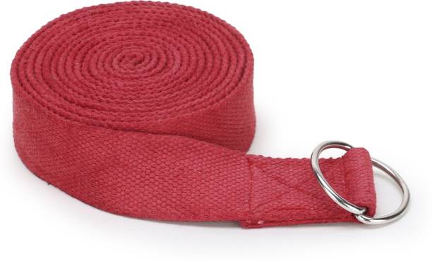 DGARYS exercise Yoga Strap/Belt 8 feet Organic Cotton with D-Ring Buckle for Stretching Cotton Yoga Strap