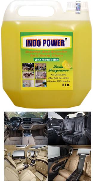 INDOPOWER Disinfectant Sanitizer Spray ANTI GERM CLEAN (QUICK REMOVES GERM) Lemon 5ltr.