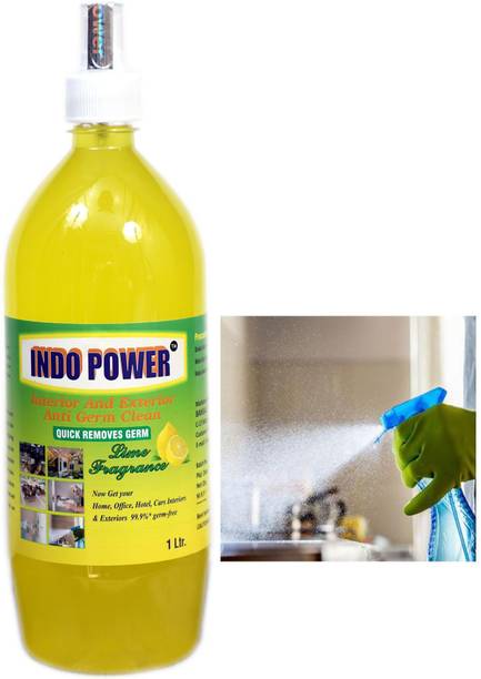 INDOPOWER Disinfectant Sanitizer Spray ANTI GERM CLEAN (QUICK REMOVES GERM) Lemon 1ltr.