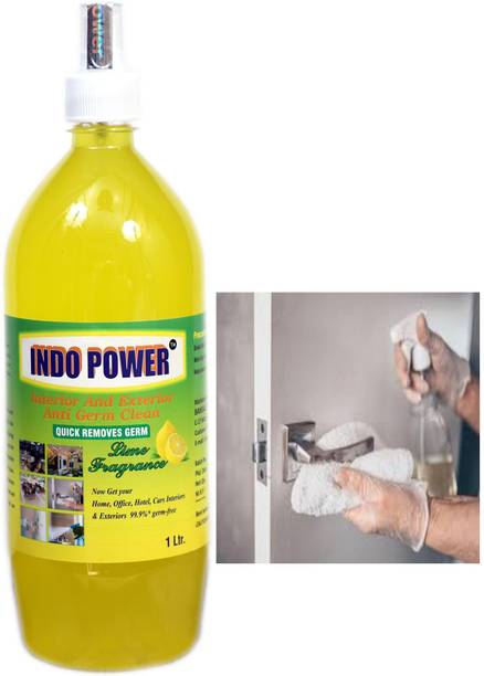 INDOPOWER Disinfectant Sanitizer Spray ANTI GERM CLEAN (QUICK REMOVES GERM) Lemon 1ltr.