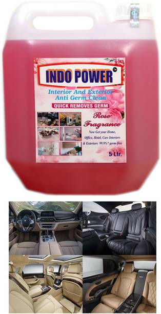 INDOPOWER Disinfectant Sanitizer Spray ANTI GERM CLEAN (QUICK REMOVES GERM) ROSE 5ltr.