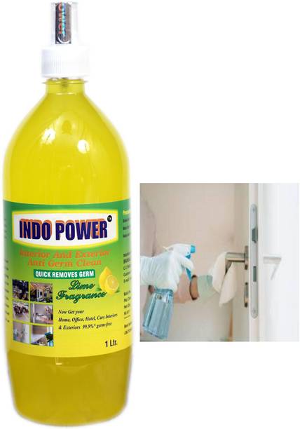 INDOPOWER Disinfectant Sanitizer Spray ANTI GERM CLEAN (QUICK REMOVES GERM) Lemon 1ltr.
