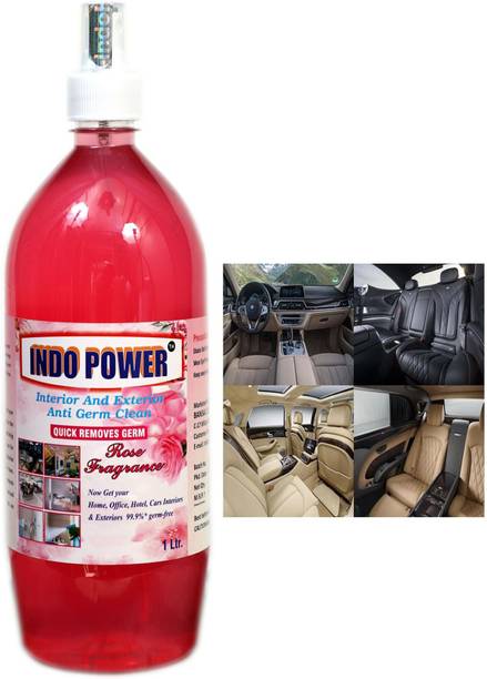 INDOPOWER Disinfectant Sanitizer Spray ANTI GERM CLEAN (QUICK REMOVES GERM) ROSE 1ltr.
