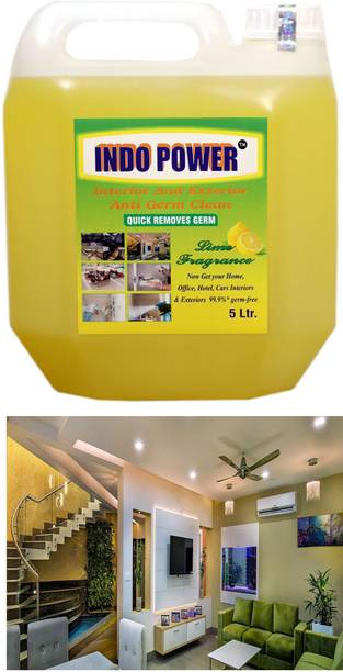 INDOPOWER Disinfectant Sanitizer Spray ANTI GERM CLEAN (QUICK REMOVES GERM) Lemon 5ltr.