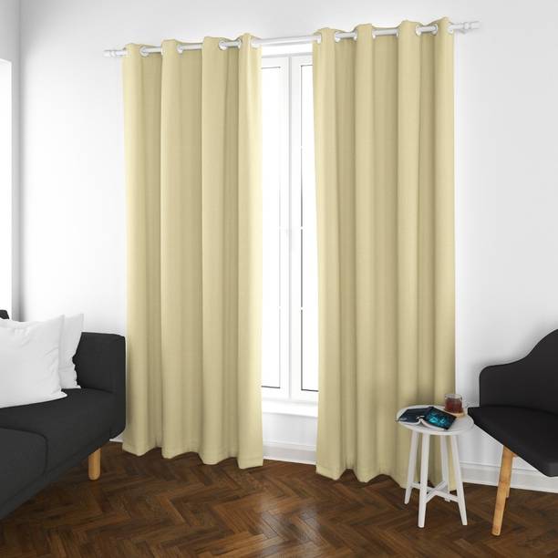 Parda Online 213 cm (7 ft) Door Polyester Blackout Curtain Single Curtain