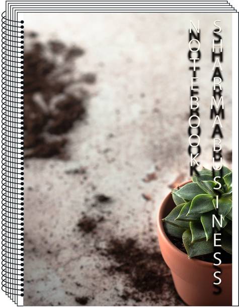 SHARMA BUSINESS exam preparation and school work A4 Notebook plain 400 Pages