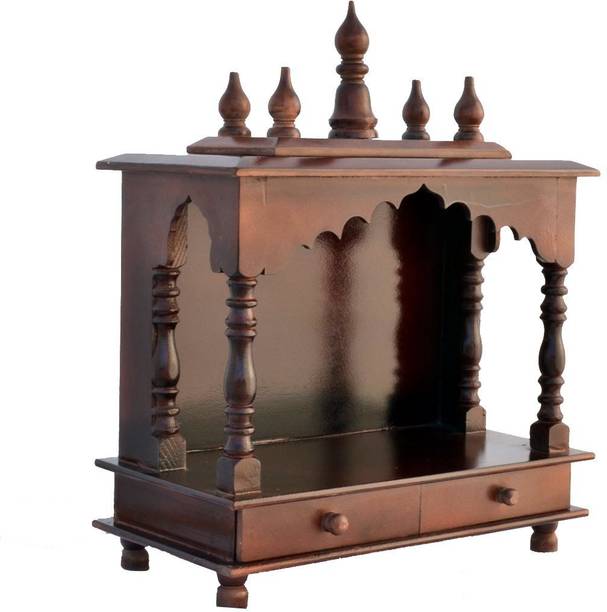 kamdhenu art and craft Wooden Temple/ Home Temple/ Pooja Mandir/ Pooja Mandap/ Temple for Home Solid Wood Home Temple