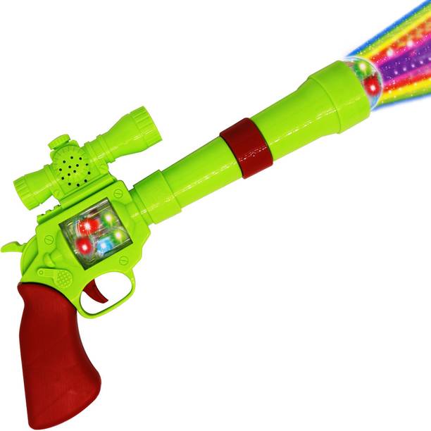 Aseenaa Toy Gun Strike with Light, Music, Spin Snowflakes LED Lights for Kids & Toddlers Guns & Darts