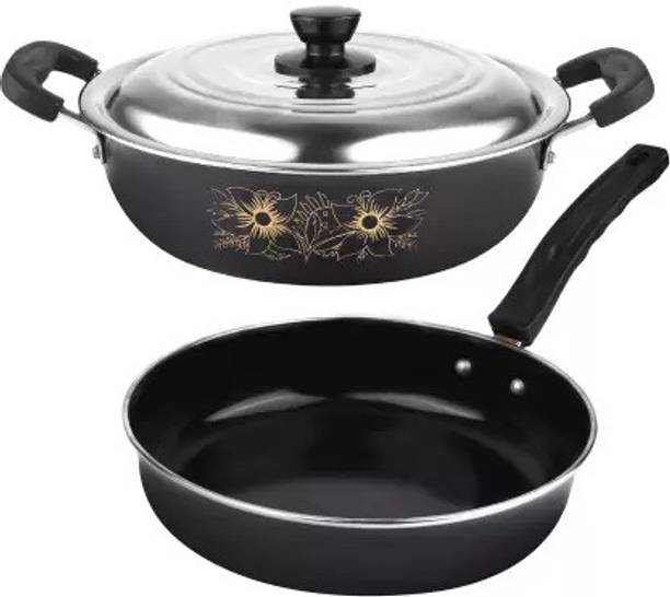 Maharajee Aluminium Induction Bottom Non-Stick Coated Cookware Set