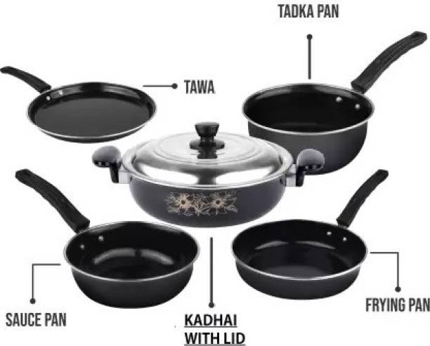 AGGOO Induction Bottom Non-Stick Coated Cookware Set