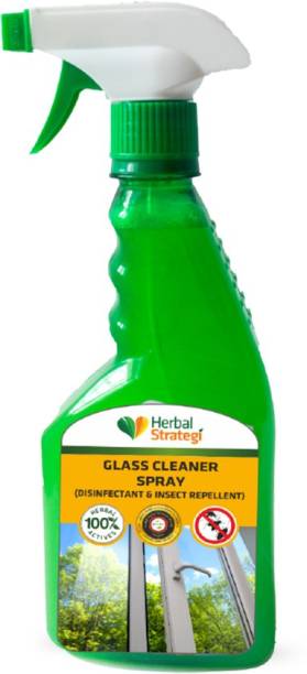 HERBAL STRATEGI Glass Cleaner Spray Anti-microbial & Acid-Free 100% Herbal