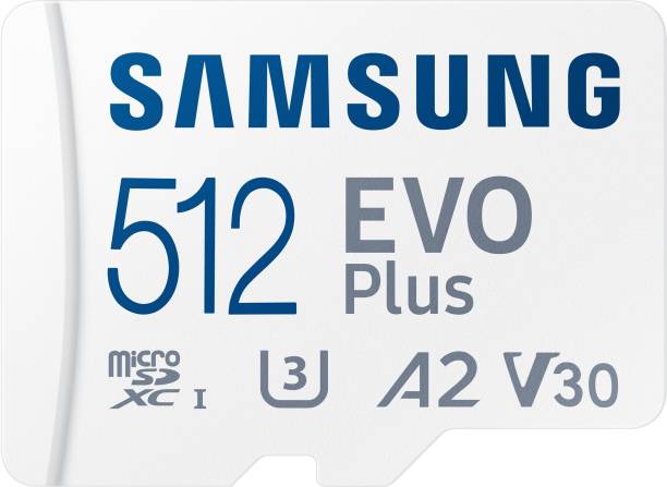 SAMSUNG Evo Plus 512 GB MicroSDXC Class 10 130 MB/s  Memory Card