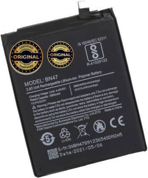 FUELLISH Mobile Battery For  XIAOMI BN47 BN47 REDMI 6 PRO,MI A2 LITE BN-47 XIAOMI BN47 BN47 REDMI 6 PRO,MI A2 LITE BN-47